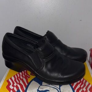 Ariat Black Leather Slip-On Work Loafers size 10B